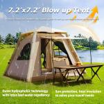 Inflatable Tent for 2-4 Campers, 51.67 sqft