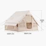 Inflatable 3-5 Person Camping Tent with Pump