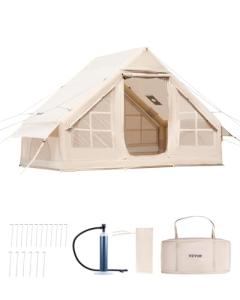 VEVOR Inflatable Glamping Tent for 3-5 Campers