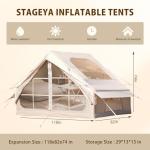 Stageya Inflatable Camping Tent for 5-8 People