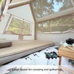 Inflatable Camping Tent for 3-4 People with Pump