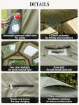 MC TOMOUNT Inflatable Family Camping Tent for 6-10