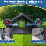 Inflatable 4-6 Person Camping Tent with Pump