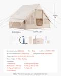 VEVOR Inflatable Glamping Tent for 3-5 Campers