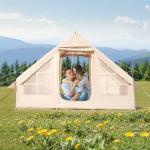 VEVOR Inflatable Glamping Tent for 3-5 Campers
