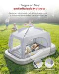 QPAU Inflatable Toddler Travel Bed with Tent