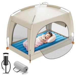 Inflatable Toddler Travel Bed with Tent