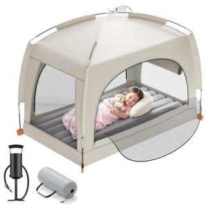Inflatable Toddler Travel Bed with Tent