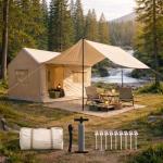 Spacious Inflatable Glamping Tent for 6-8 People