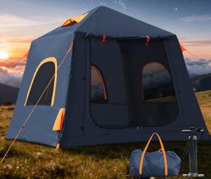 Easy Setup Inflatable Tent for 2-4 Campers