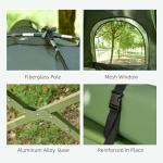 Outsunny 2-Person Elevated Tent Cot Combo