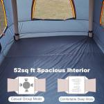 Easy Setup Inflatable Tent for 2-4 Campers