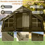 Inflatable Camping Tent for 6/8 People, Easy Setup