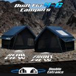 Inflatable Tent with Skylight and Awning for Camping