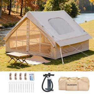 Inflatable Camping Tent with Skylight for 4-6 People