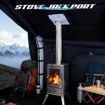 Inflatable Tent with Skylight and Awning for Camping