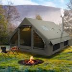 Luxury Inflatable Camping Tent with Built-in Stove Jack