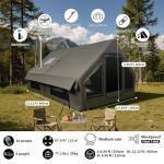 Luxury Inflatable Camping Tent with Built-in Stove Jack