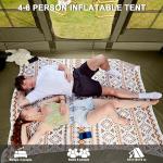 Easy Inflate 4-6 Person Waterproof Camping Tent