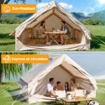 Inflatable Camping Tent with Skylight for 4-6 People