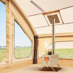 Easy Setup Inflatable Tent with Stove Jack, 4-Person