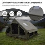 Luxury Inflatable Camping Tent with Built-in Stove Jack
