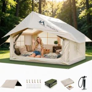 Inflatable Camping Tent for 6-8 People, Easy Setup