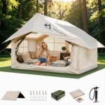 Inflatable Camping Tent for 6-8 People, Easy Setup