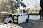 IGLOO Marine Latitude 90 Roller Cooler, White