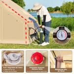 Easy Setup Inflatable Tent with Stove Jack, 4-Person