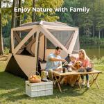 4-Person Instant Setup Camping Tent with Rainfly