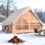 Inflatable Camping Tent with Skylight for 4-6 People