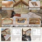 Inflatable Camping Tent for 6-8 People, Easy Setup