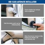 Quick Inflate 3-4 Person Camping Tent with Pump