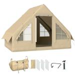 Outsunny Inflatable Camping Tent for 4-6 People