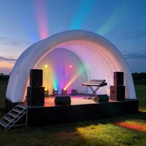 Inflatable Event Stage Tent with Built-in Blower