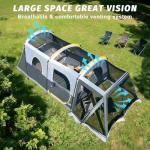Spacious 8-Person Waterproof Tunnel Camping Tent
