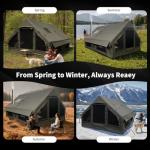 Luxury Inflatable Camping Tent with Built-in Stove Jack