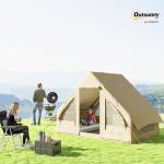 Outsunny Inflatable Camping Tent for 4-6 People