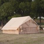 Beige Inflatable Camping Tent for 6-8 People