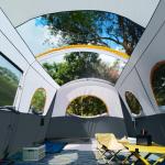 Spacious 8-Person Waterproof Tunnel Camping Tent