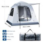 Quick Inflate 3-4 Person Camping Tent with Pump