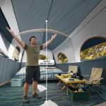 Spacious 8-Person Waterproof Tunnel Camping Tent