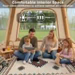 Inflatable Waterproof Tent with Large Canopy