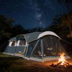 Spacious 8-Person Waterproof Tunnel Camping Tent