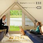 Outsunny Inflatable Camping Tent for 4-6 People