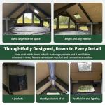 NANJEEN® Large Inflatable Camping Tent for 2-10 People