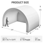 Inflatable Event Stage Tent with Built-in Blower