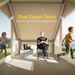 Outsunny Inflatable Camping Tent for 4-6 People