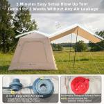 Inflatable Waterproof Tent with Large Canopy